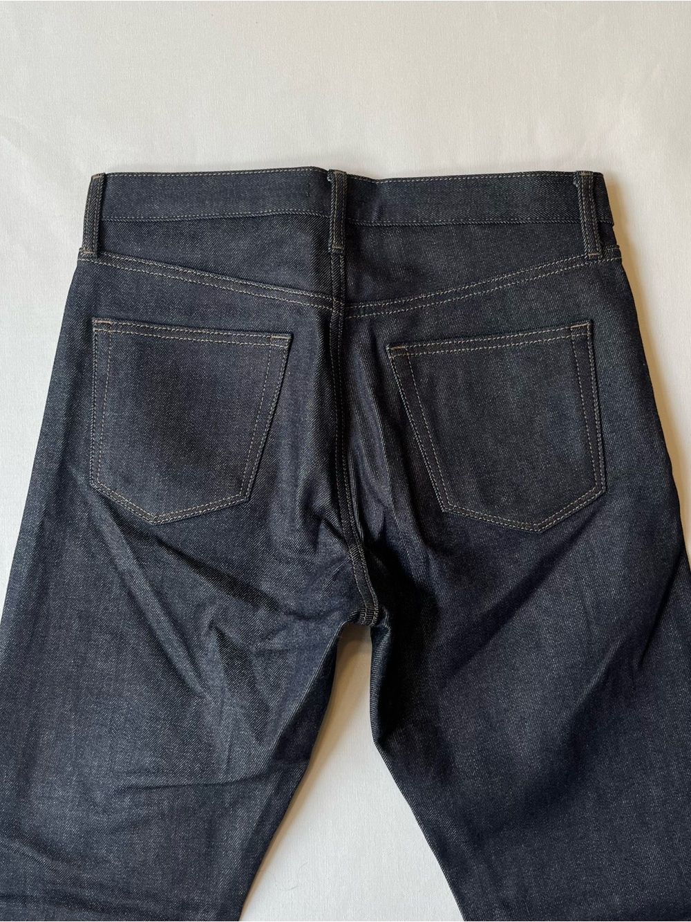Uniqlo Selvedge jeans 30 x 30 Slim straight Dark blue Rigid Mid rise Zip fly - Picture 10 of 10